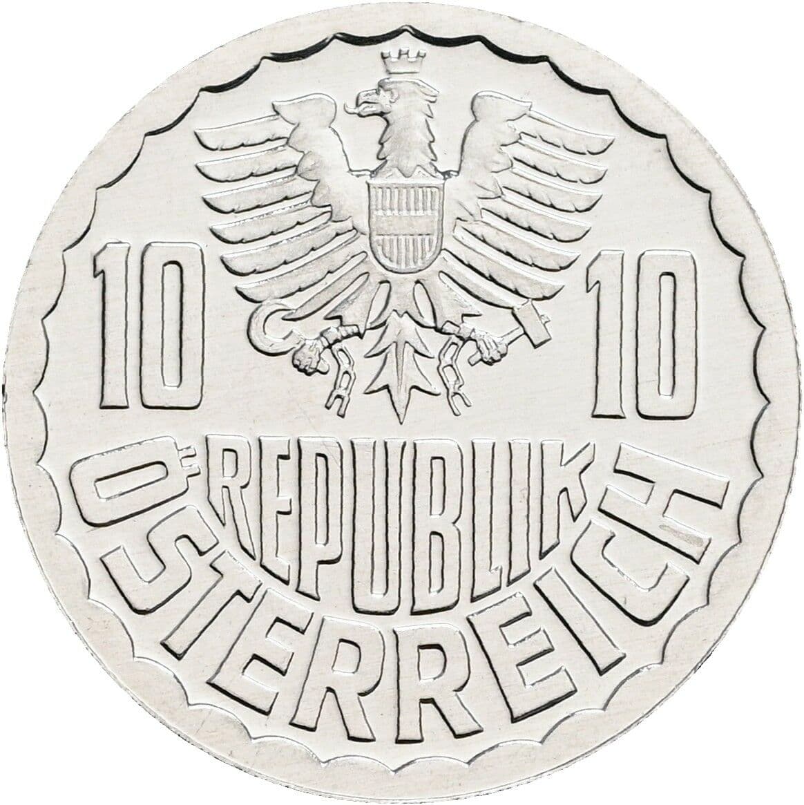 10 Groschen 1981 – Rückseite