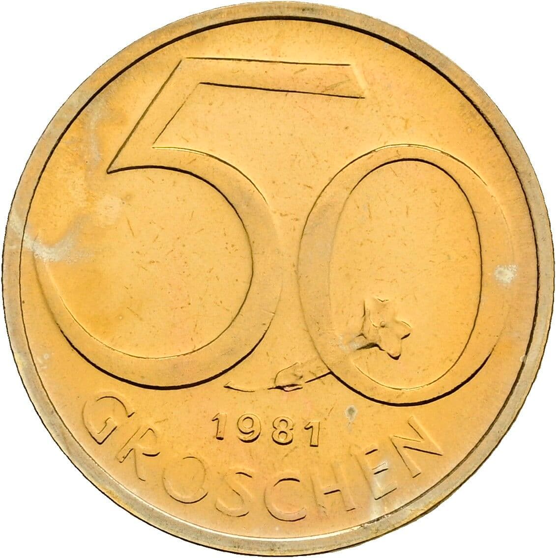 50 Groschen 1981 – Vorderseite