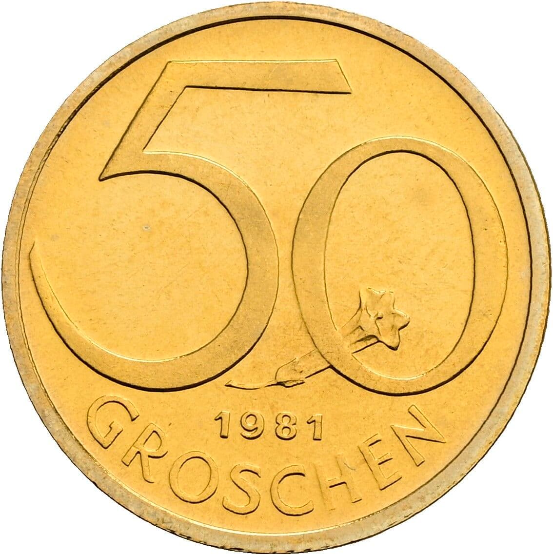 50 Groschen 1981 – Vorderseite