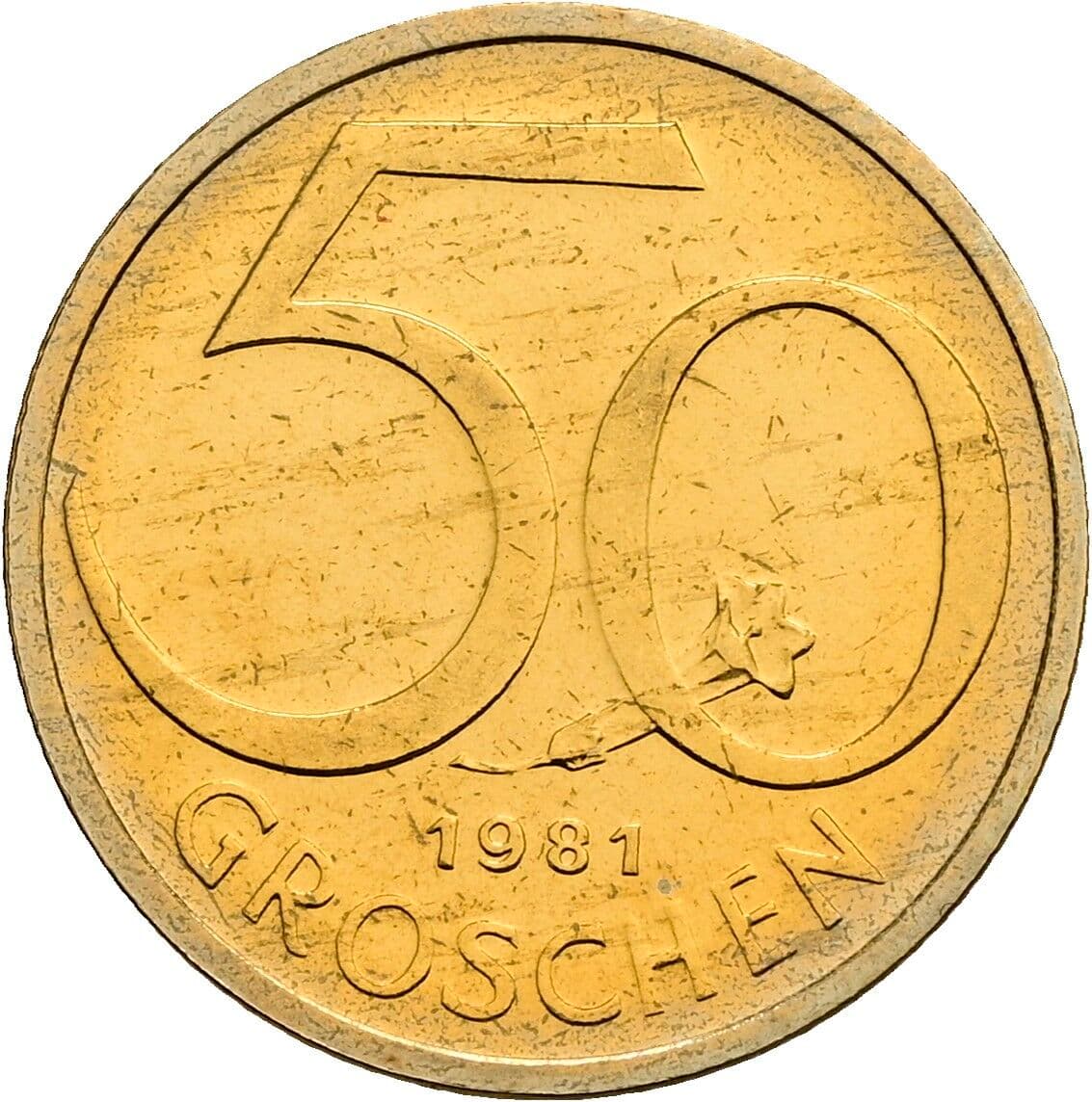 50 Groschen 1981 – Vorderseite