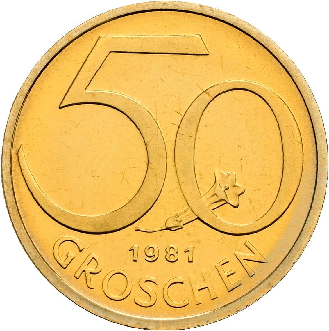 50 Groschen 1981 – Vorderseite