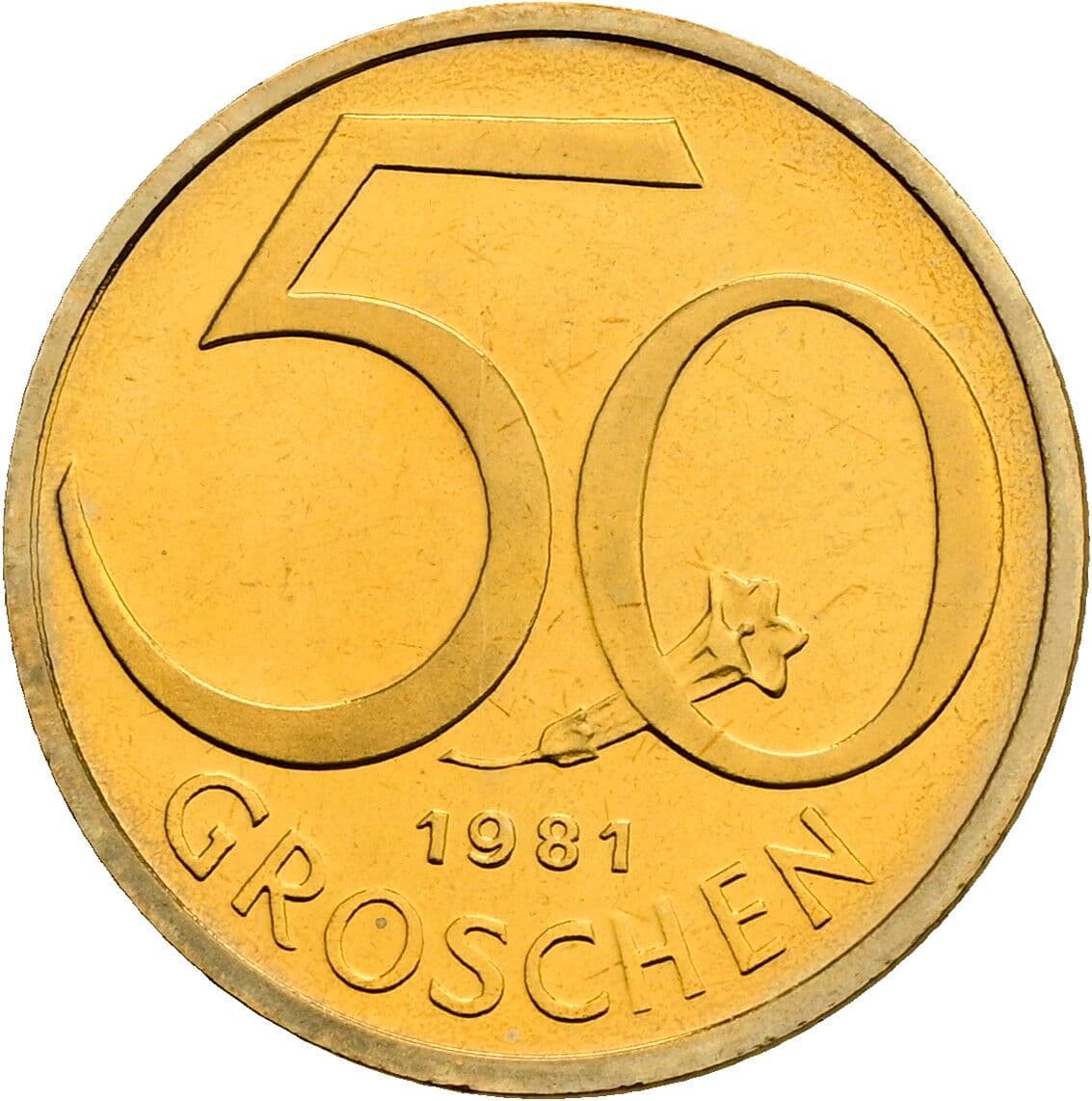 50 Groschen 1981 – Vorderseite