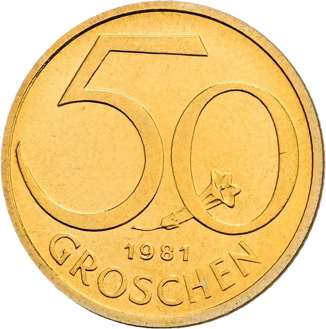 50 Groschen 1981 – Vorderseite