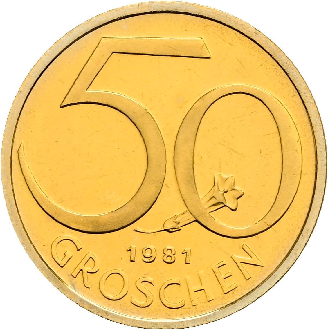 50 Groschen 1981 – Vorderseite