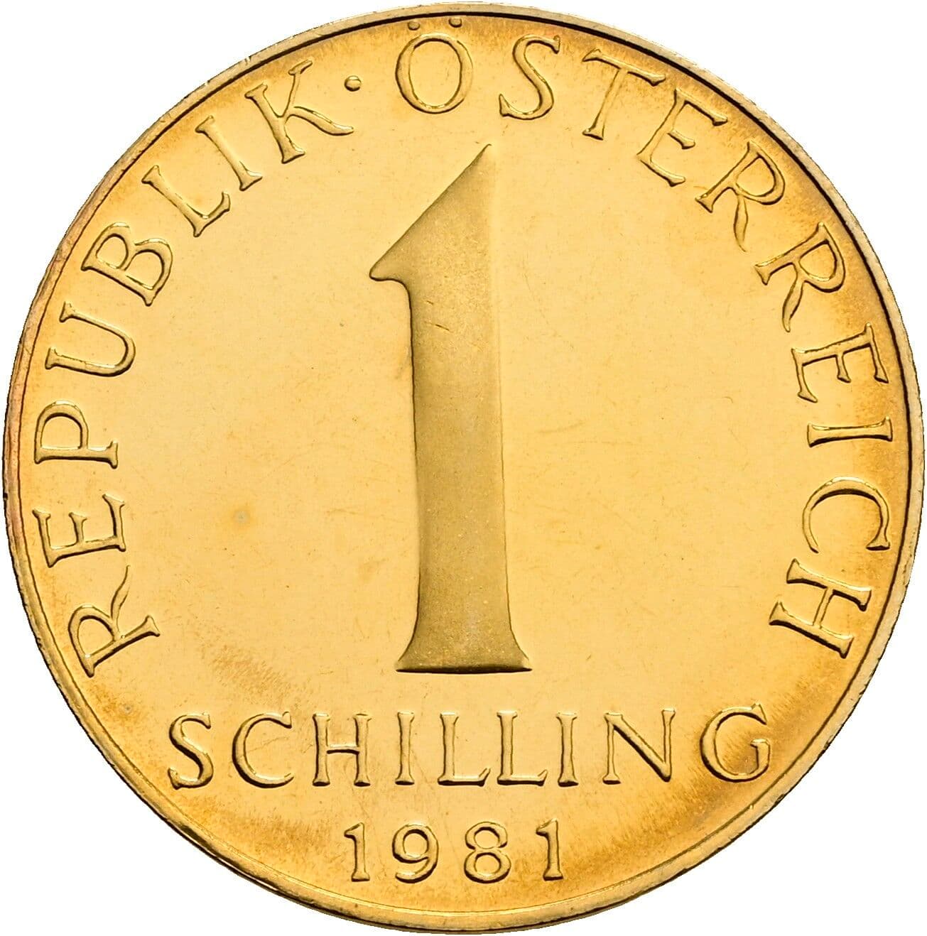 1 Schilling 1981 – Vorderseite