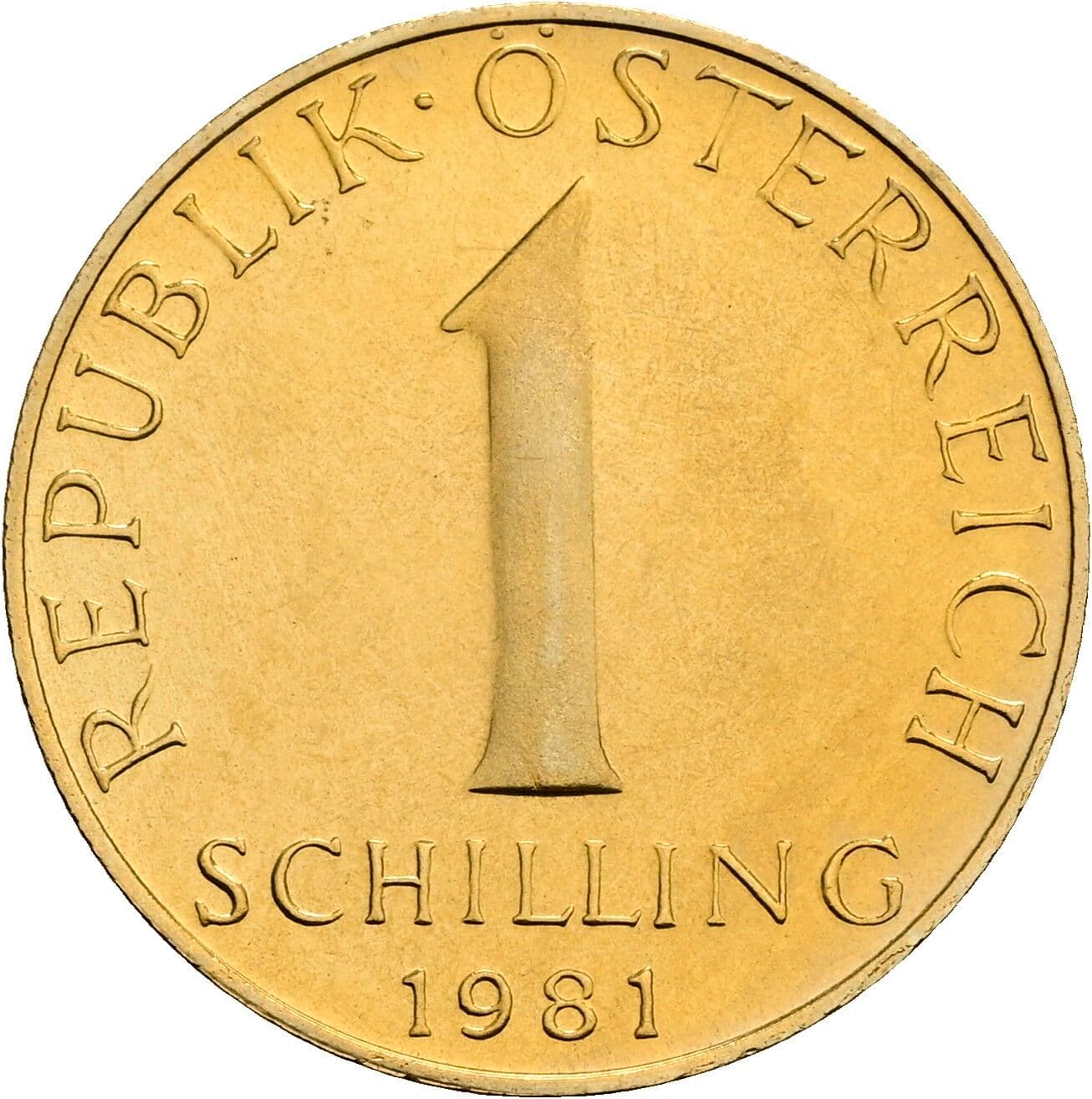1 Schilling 1981 – Vorderseite