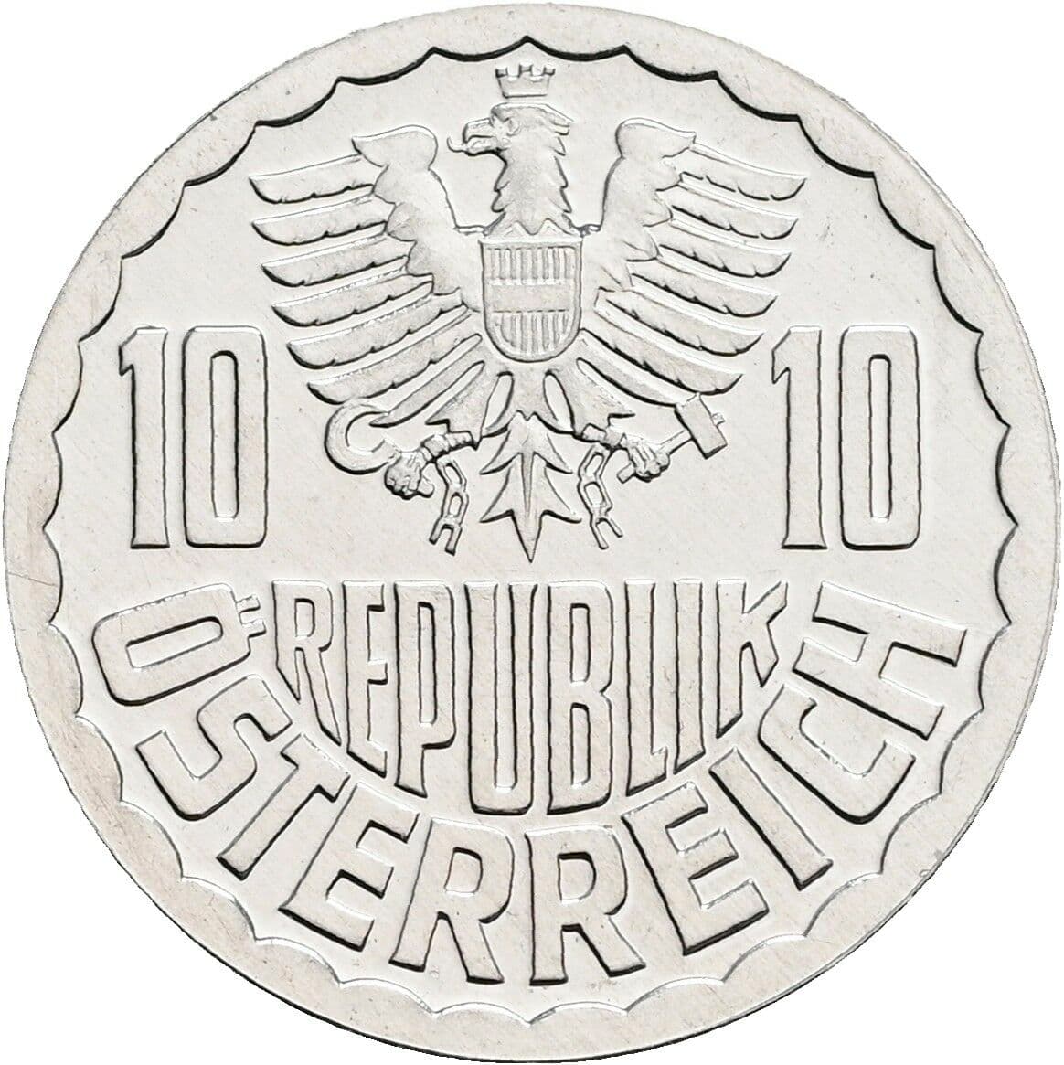 10 Groschen 1981 – Rückseite