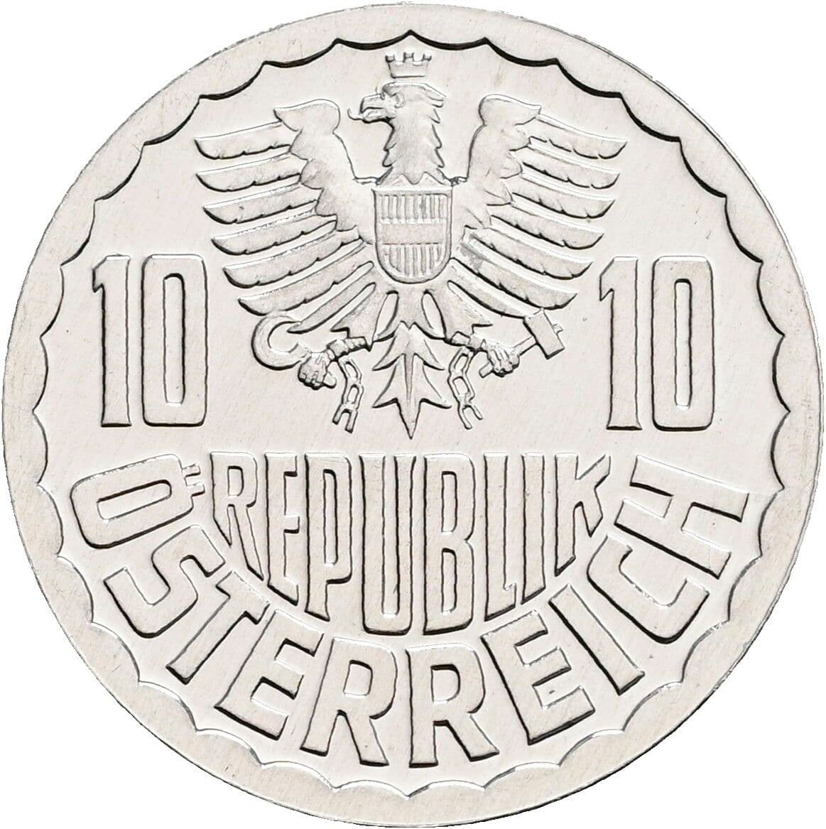 10 Groschen 1981 – Rückseite