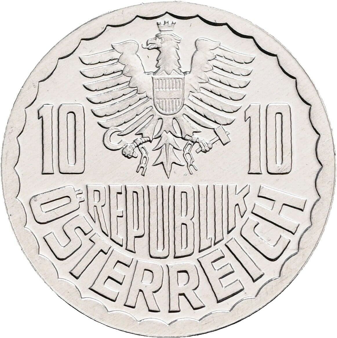 10 Groschen 1981 – Rückseite