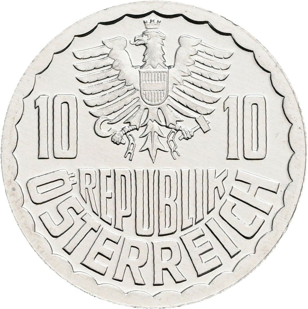 10 Groschen 1981 – Rückseite
