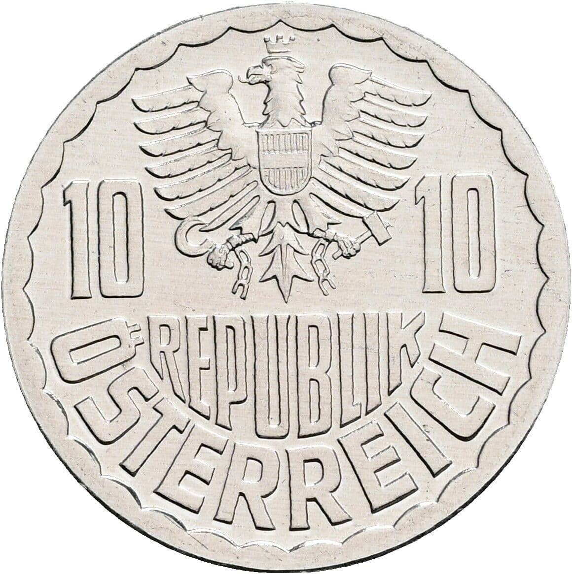 10 Groschen 1981 – Rückseite