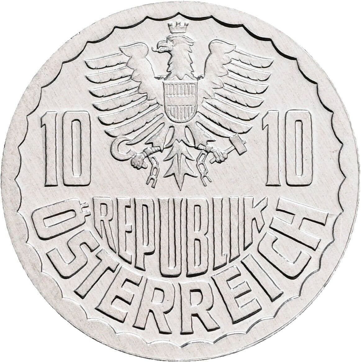 10 Groschen 1981 – Rückseite