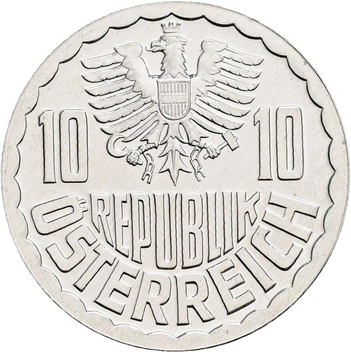 10 Groschen 1981 – Rückseite