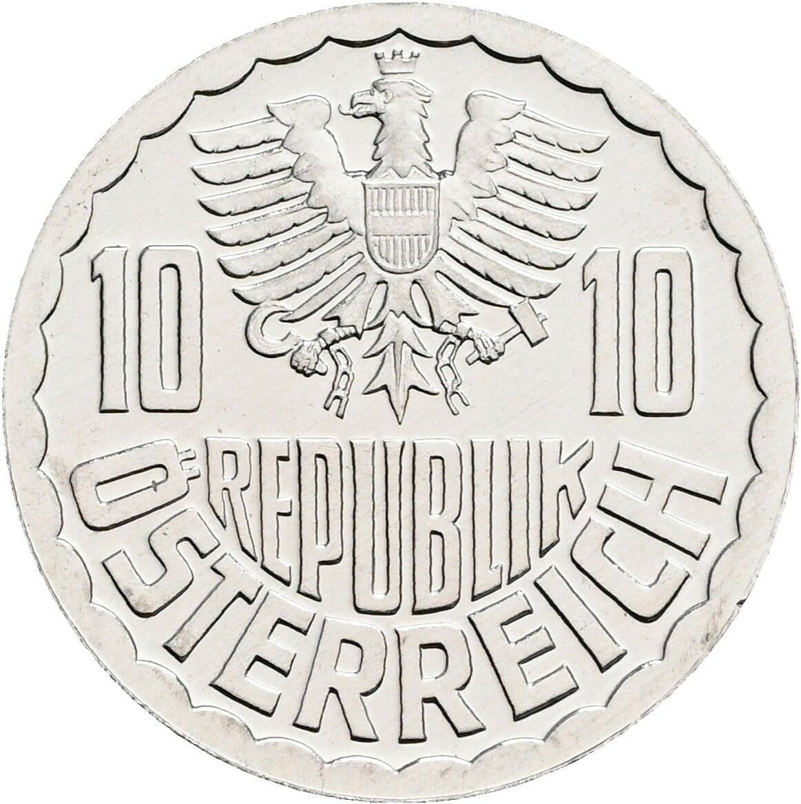 10 Groschen 1981 – Rückseite