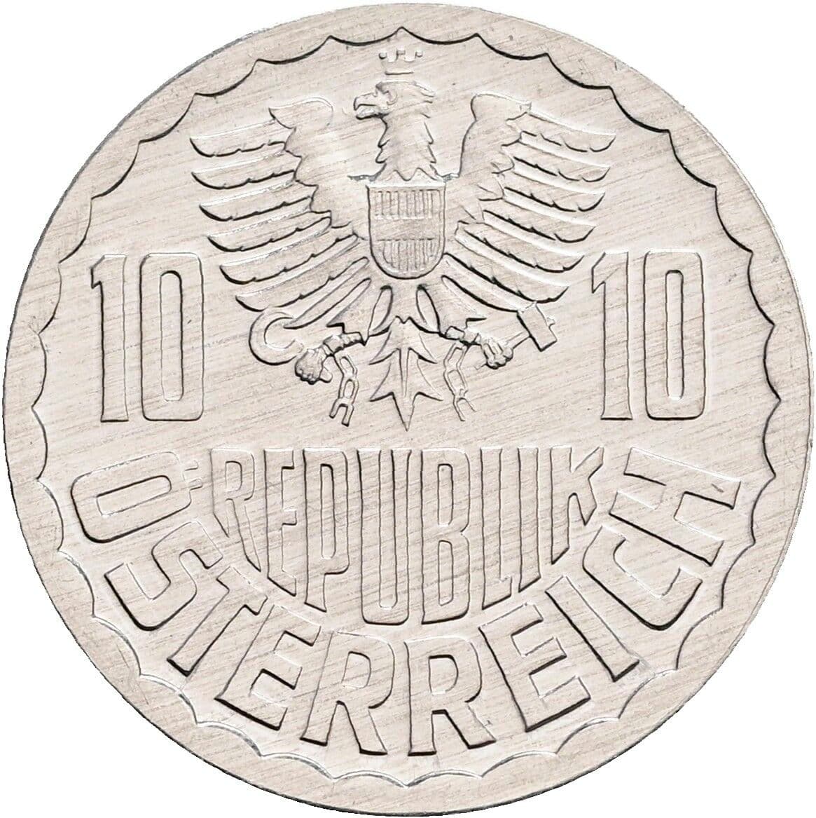10 Groschen 1981 – Rückseite