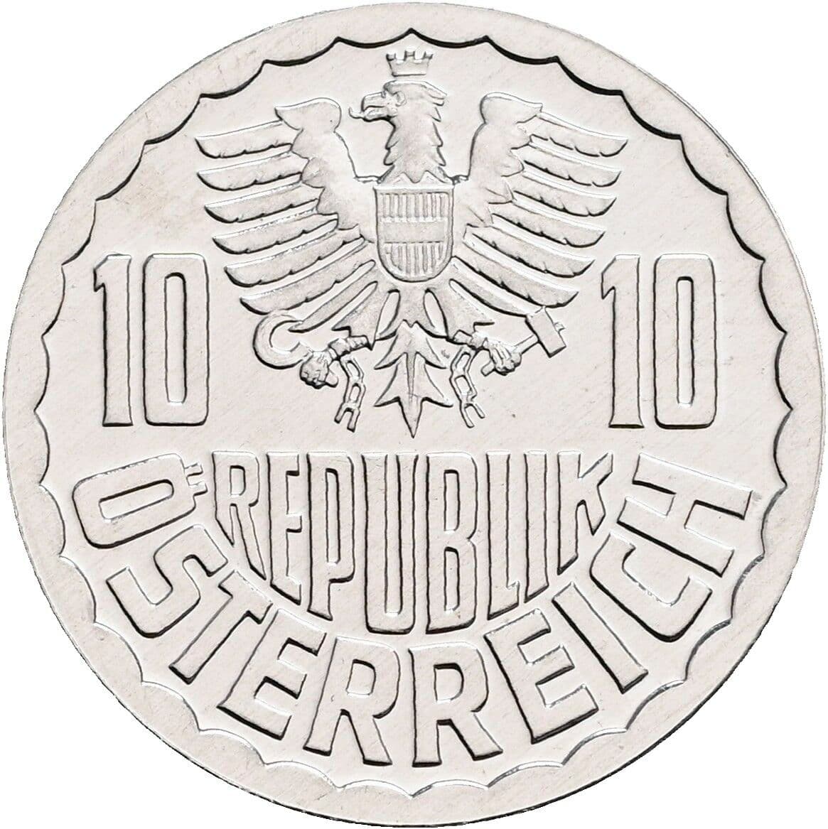 10 Groschen 1981 – Rückseite