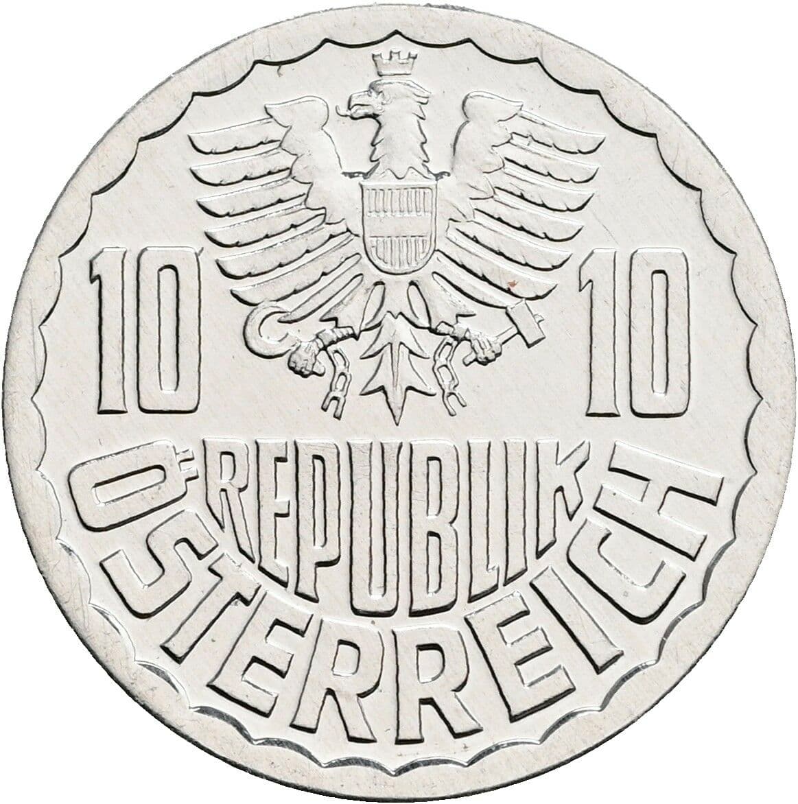 10 Groschen 1981 – Rückseite