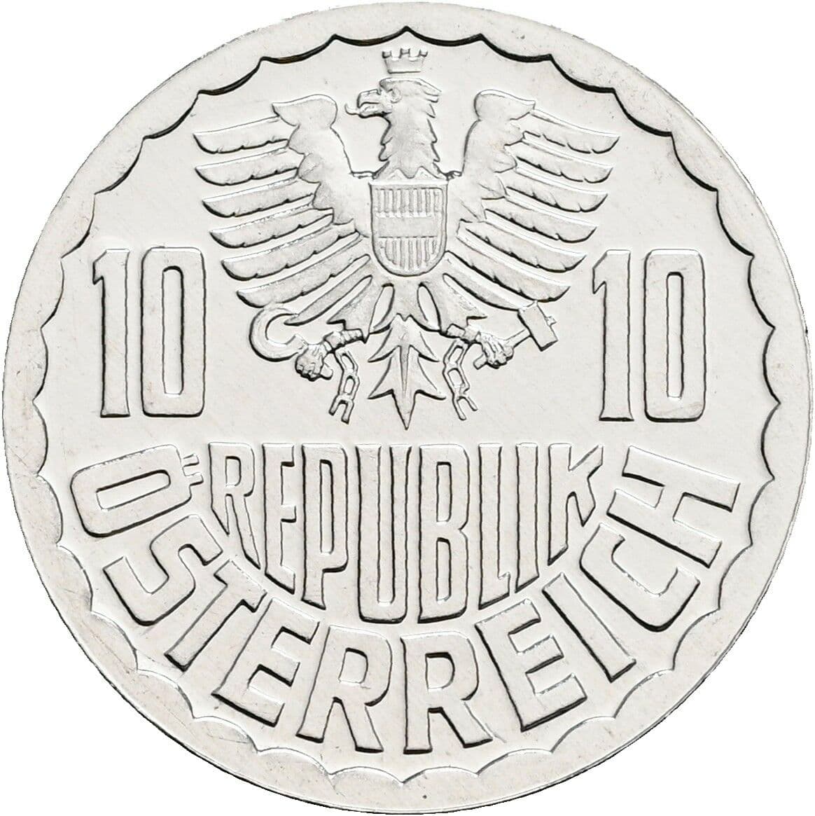 10 Groschen 1981 – Rückseite