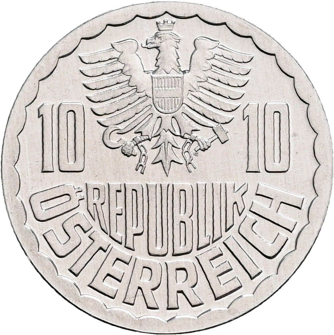 10 Groschen 1981 – Rückseite