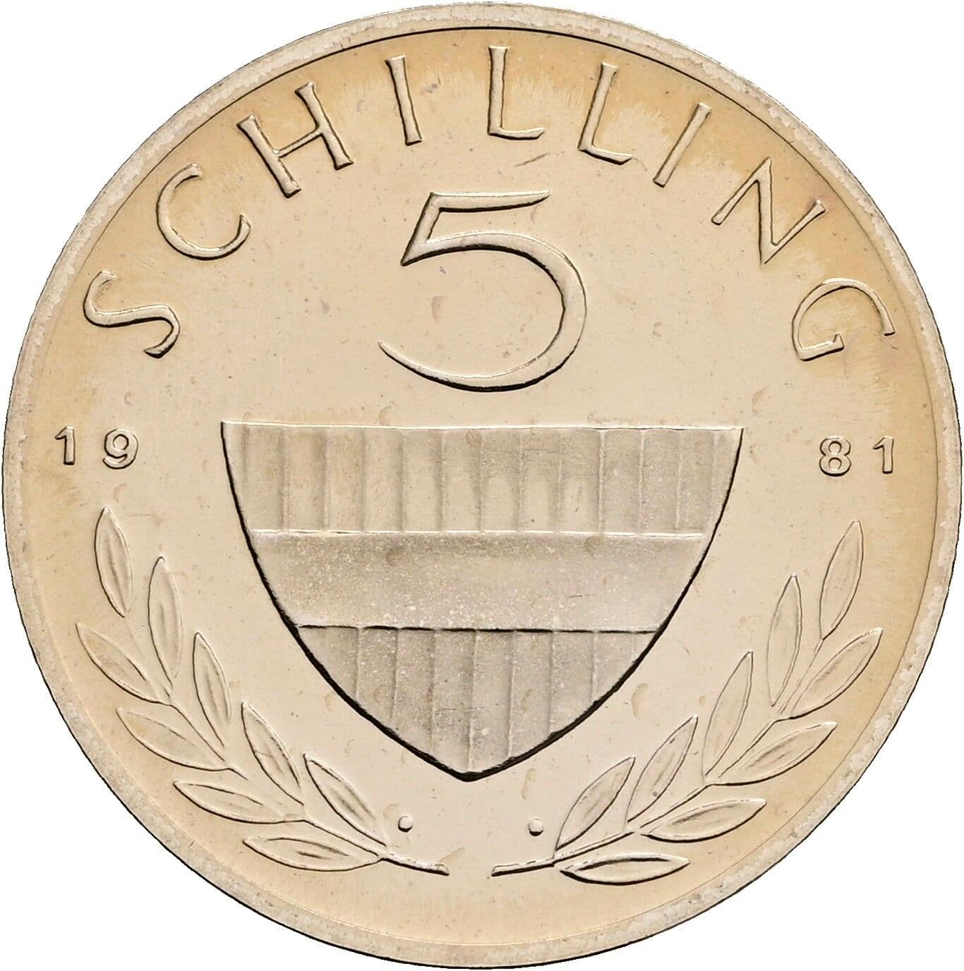 5 Schilling 1981 – Vorderseite