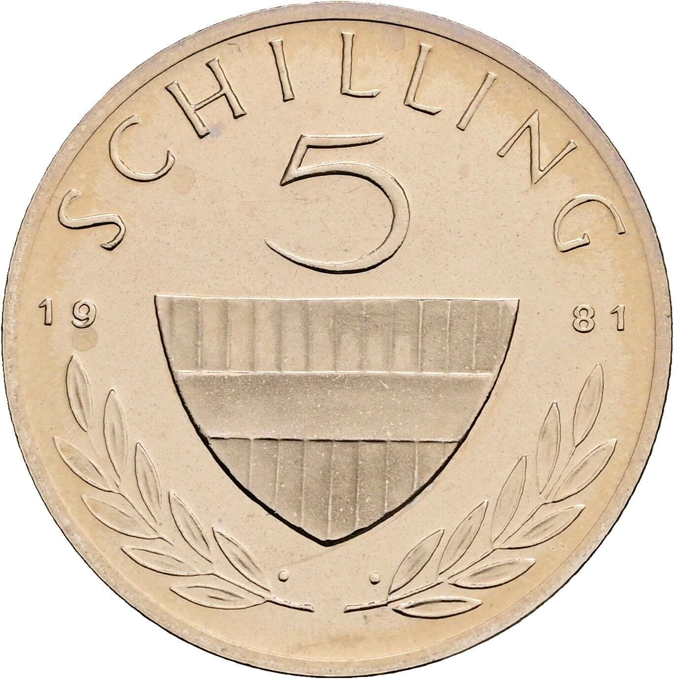 5 Schilling 1981 – Vorderseite