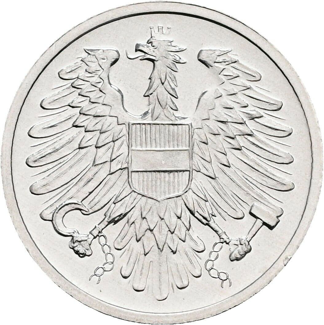 2 Groschen 1980 – Rückseite