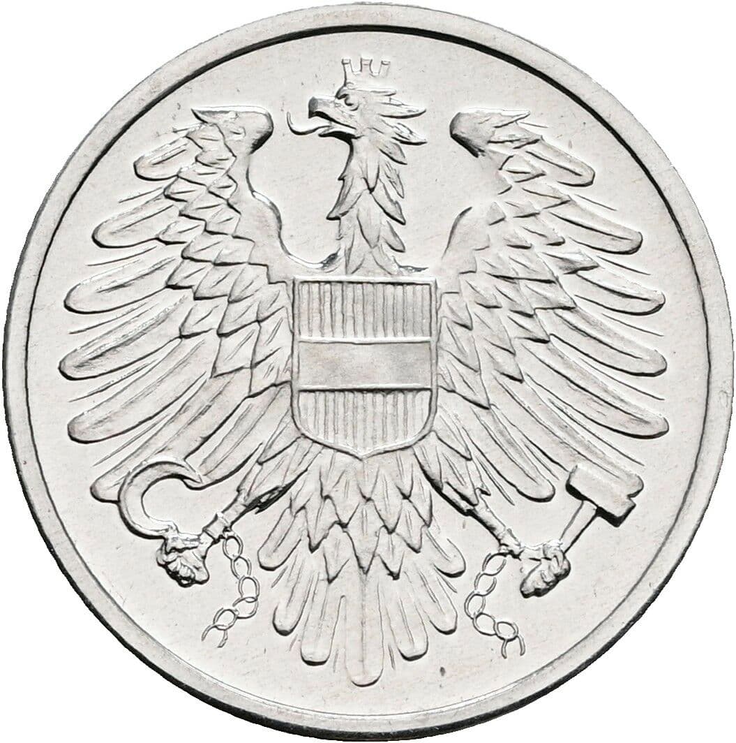 2 Groschen 1980 – Rückseite