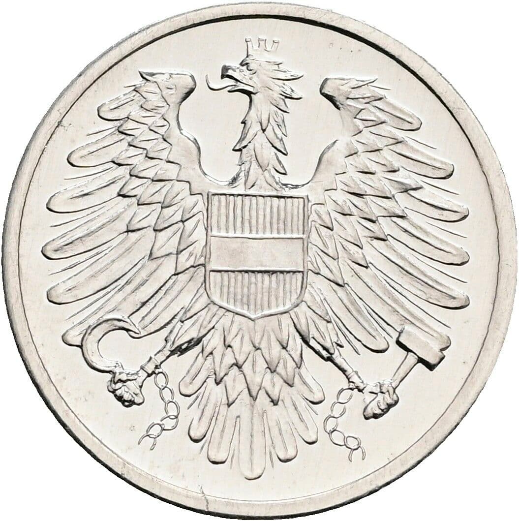 2 Groschen 1980 – Rückseite