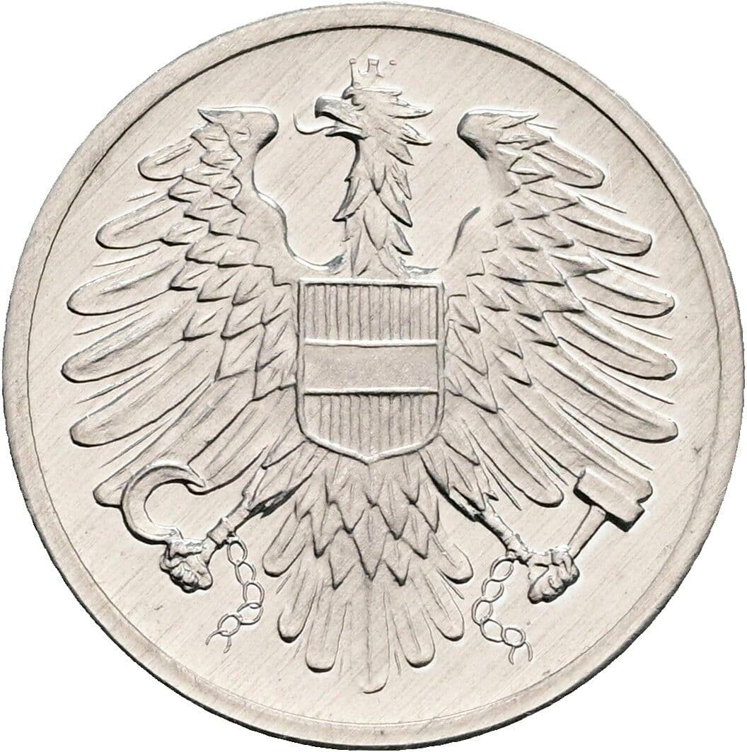 2 Groschen 1980 – Rückseite