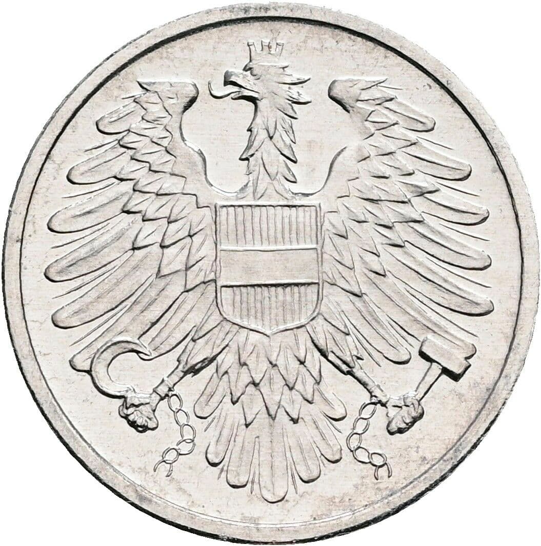 2 Groschen 1980 – Rückseite