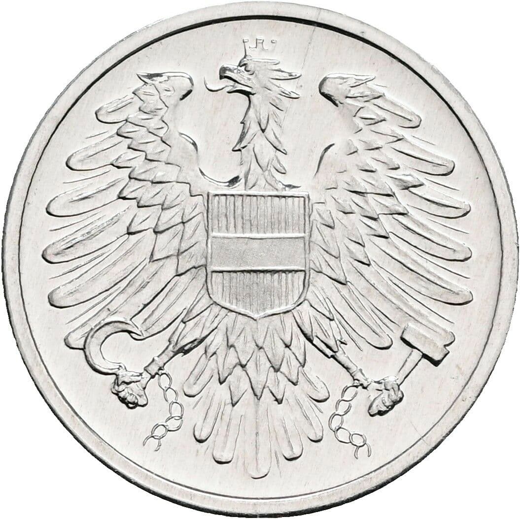 2 Groschen 1980 – Rückseite