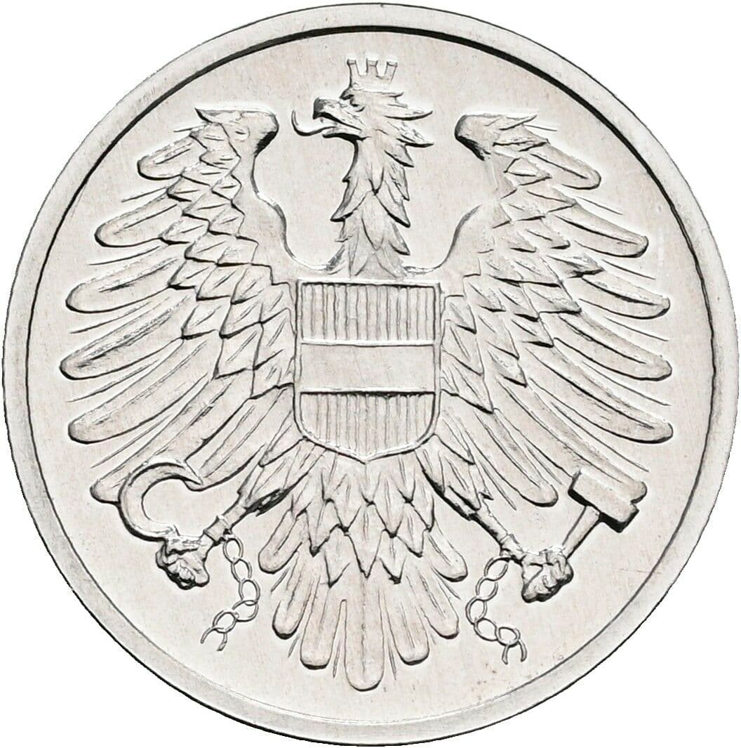 2 Groschen 1980 – Rückseite