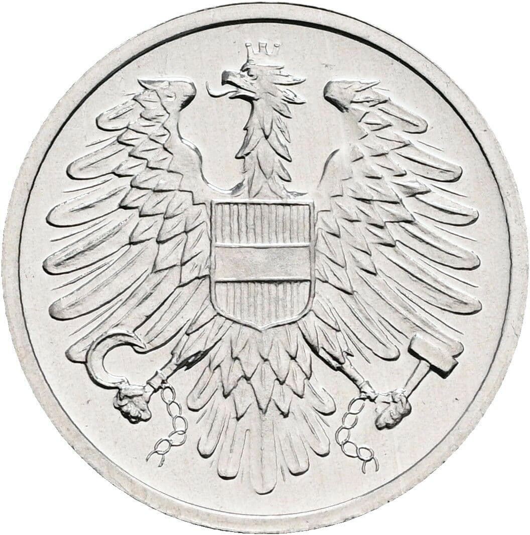 2 Groschen 1980 – Rückseite
