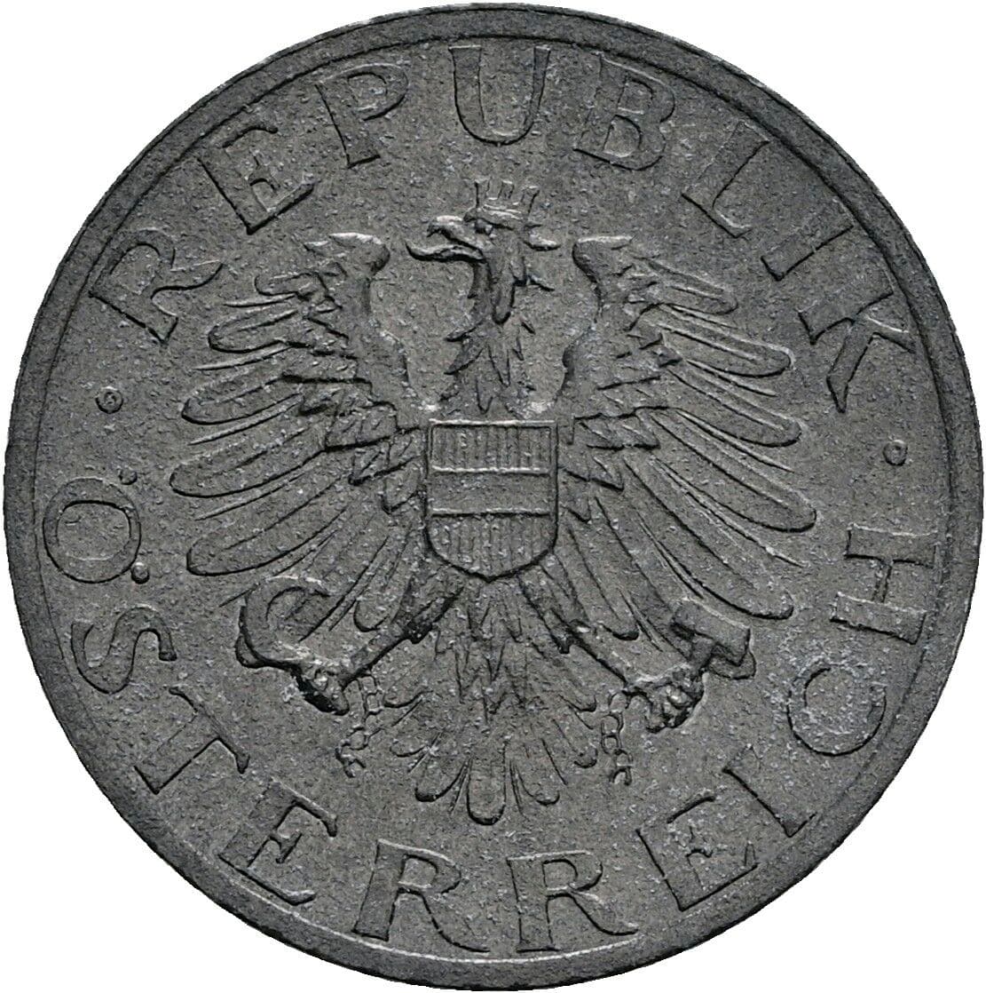 5 Groschen 1980 – Rückseite