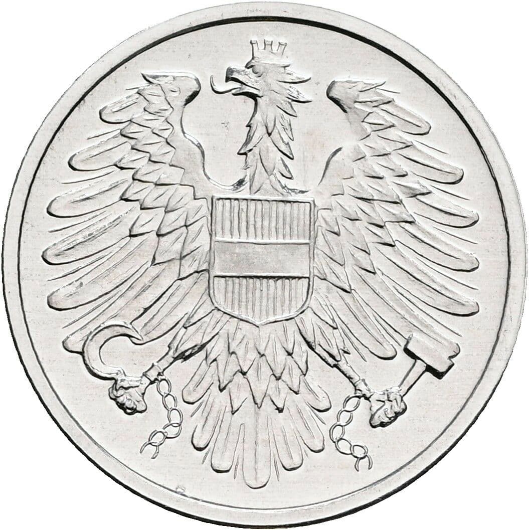 2 Groschen 1980 – Rückseite