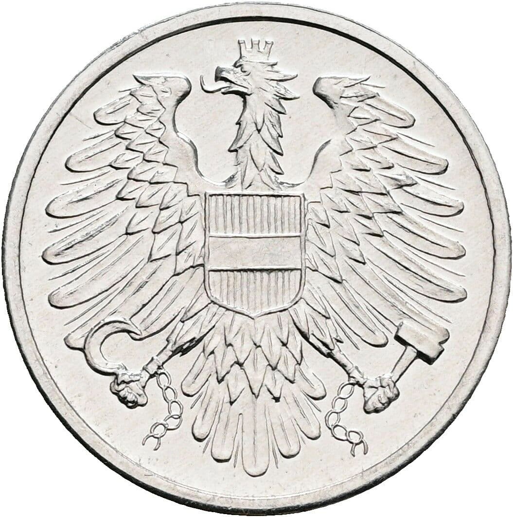 2 Groschen 1980 – Rückseite
