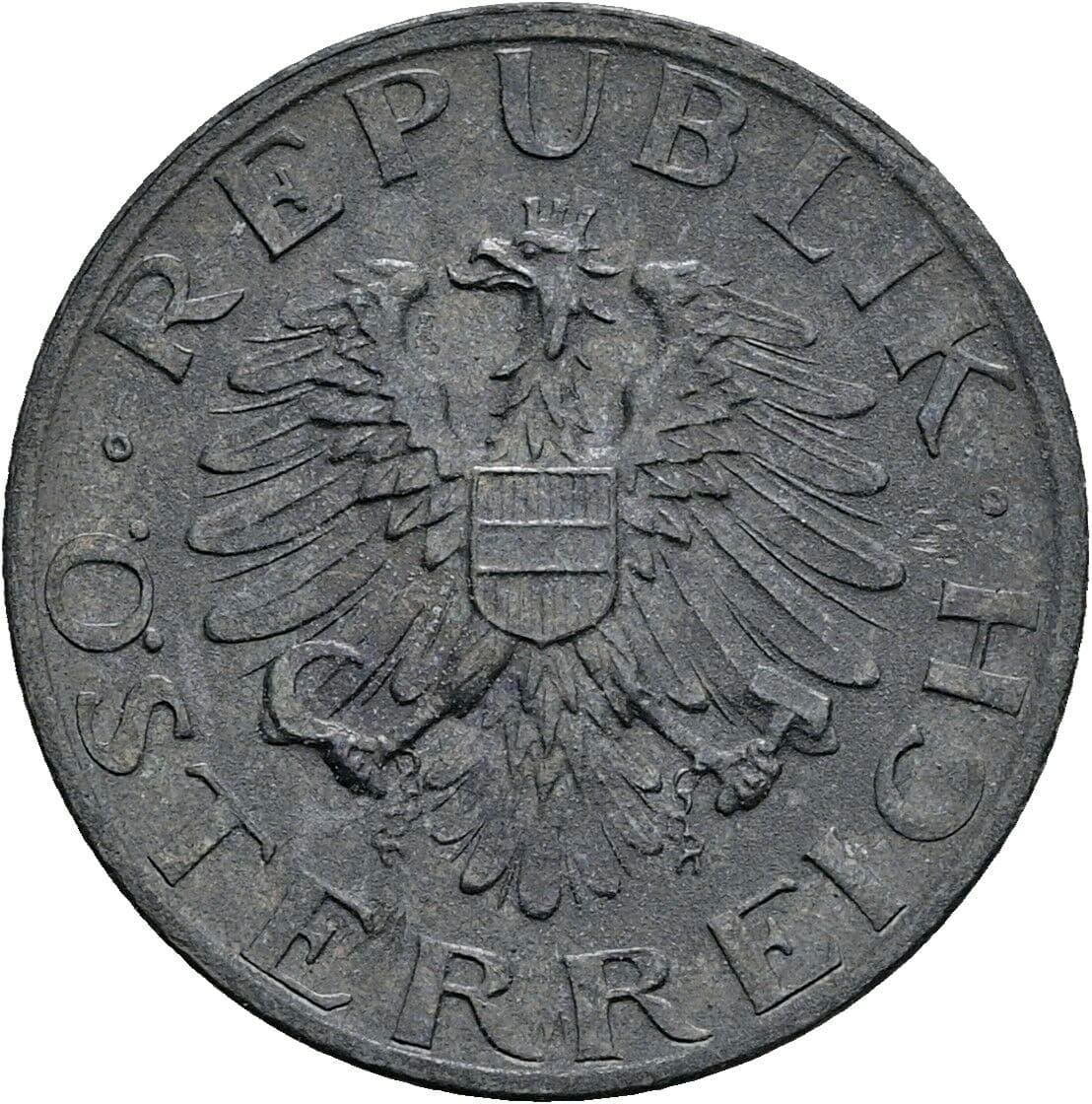 5 Groschen 1980 – Rückseite