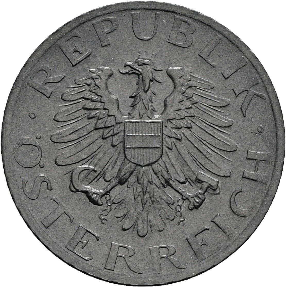 5 Groschen 1980 – Rückseite