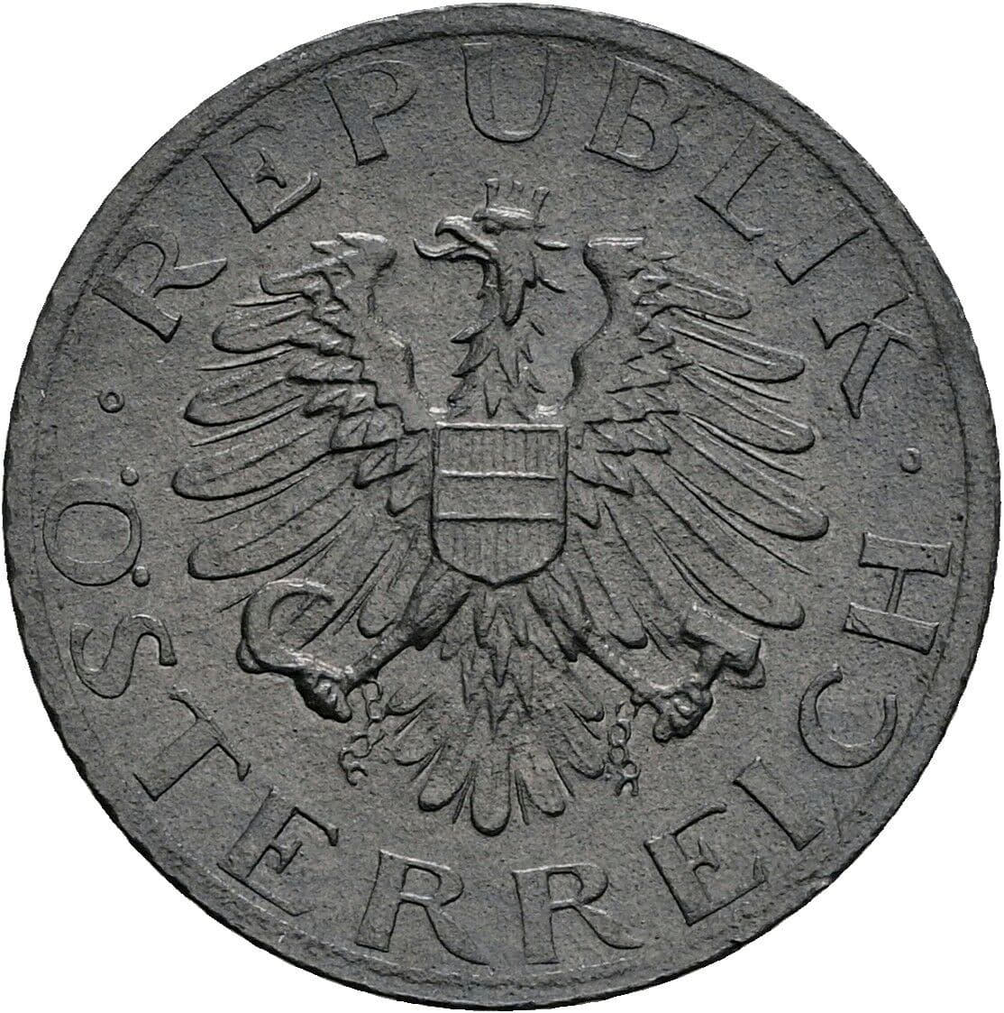 5 Groschen 1980 – Rückseite
