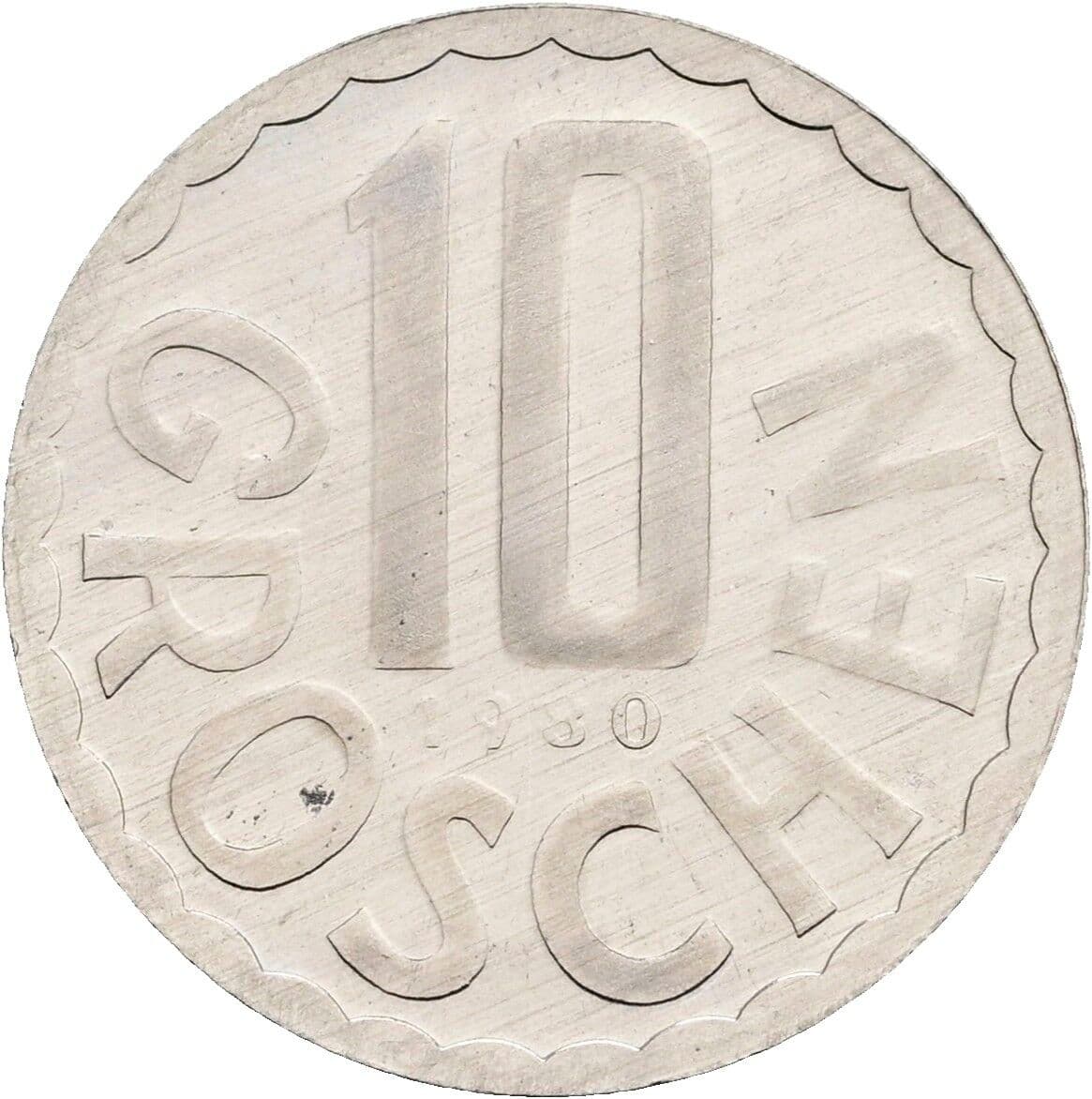 10 Groschen 1980 – Vorderseite