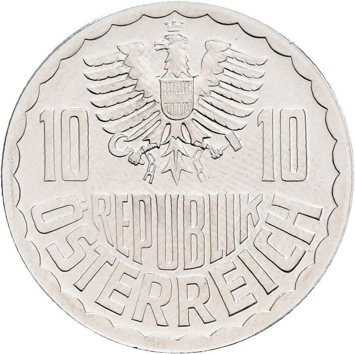 10 Groschen 1980 – Rückseite