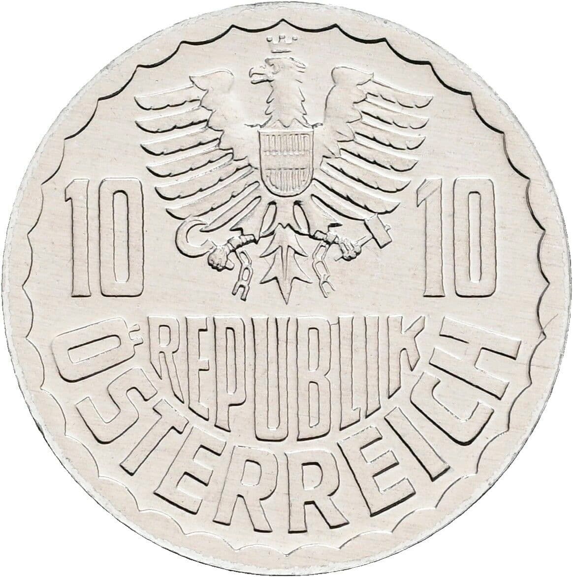 10 Groschen 1980 – Rückseite