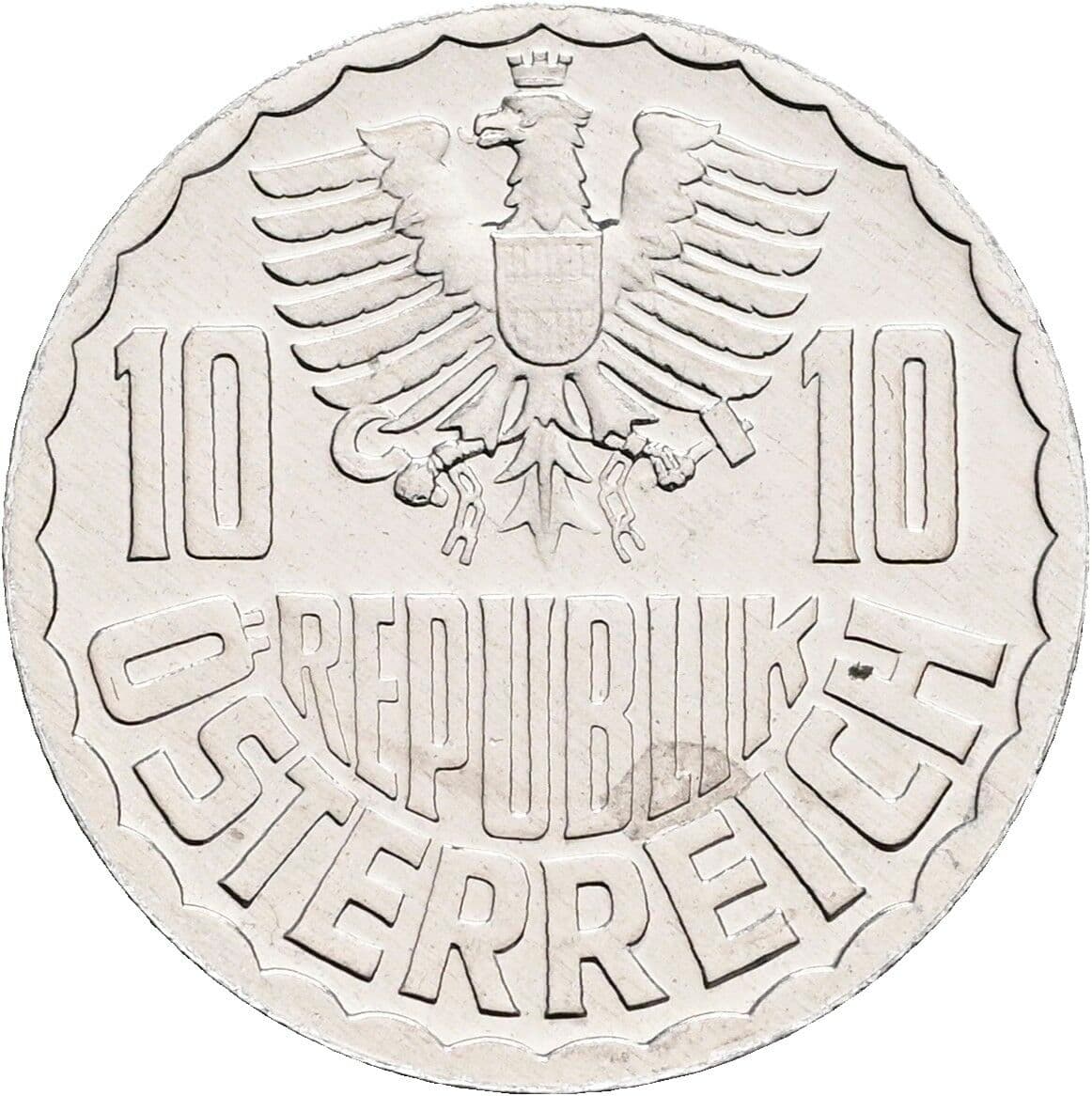 10 Groschen 1980 – Rückseite