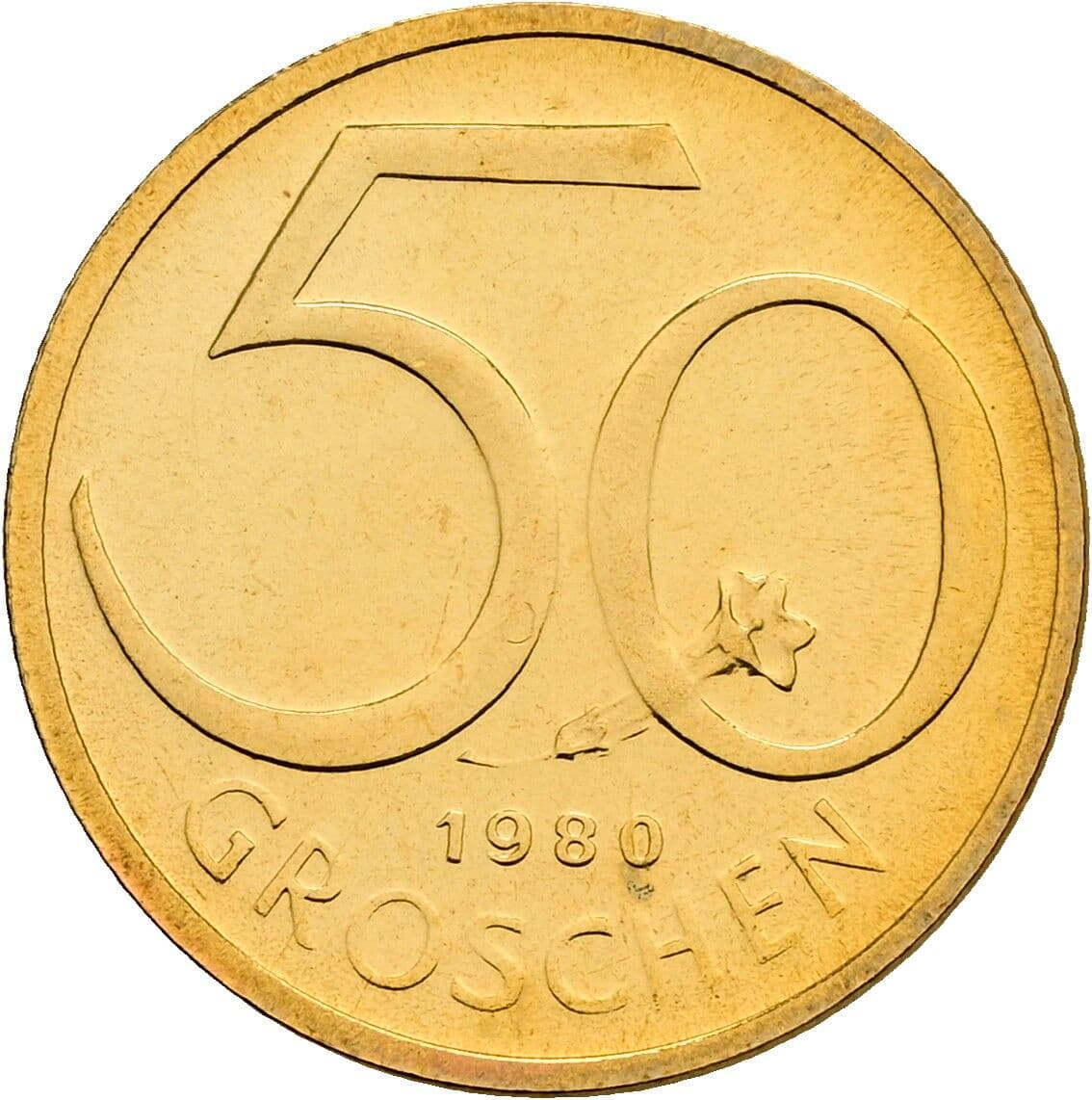 50 Groschen 1980 – Vorderseite