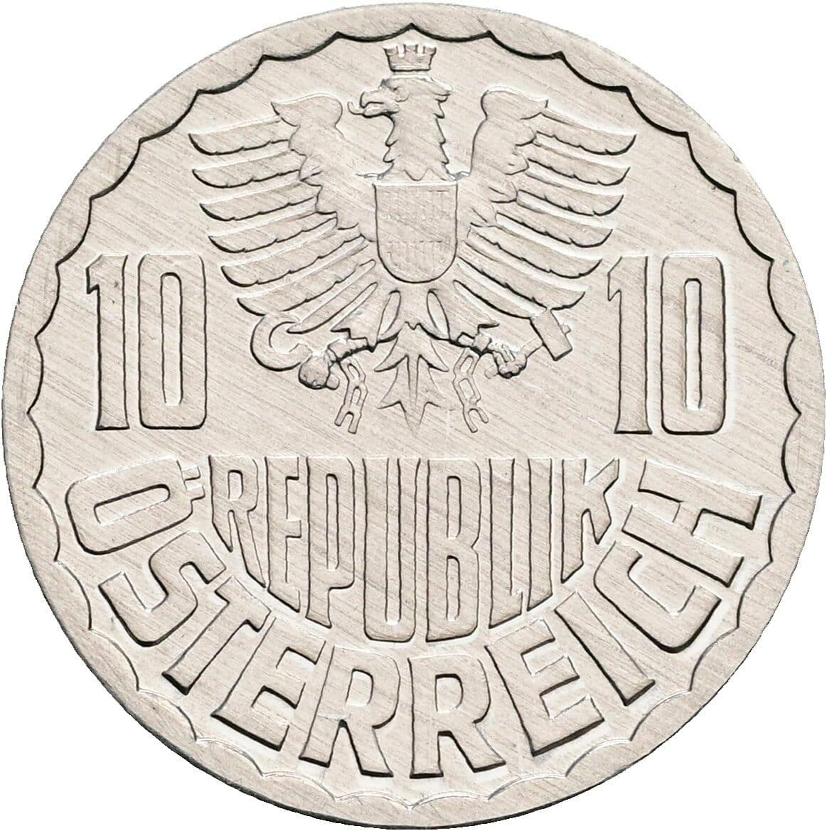 10 Groschen 1980 – Rückseite