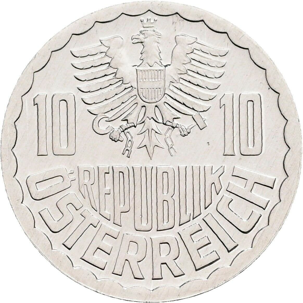 10 Groschen 1980 – Rückseite