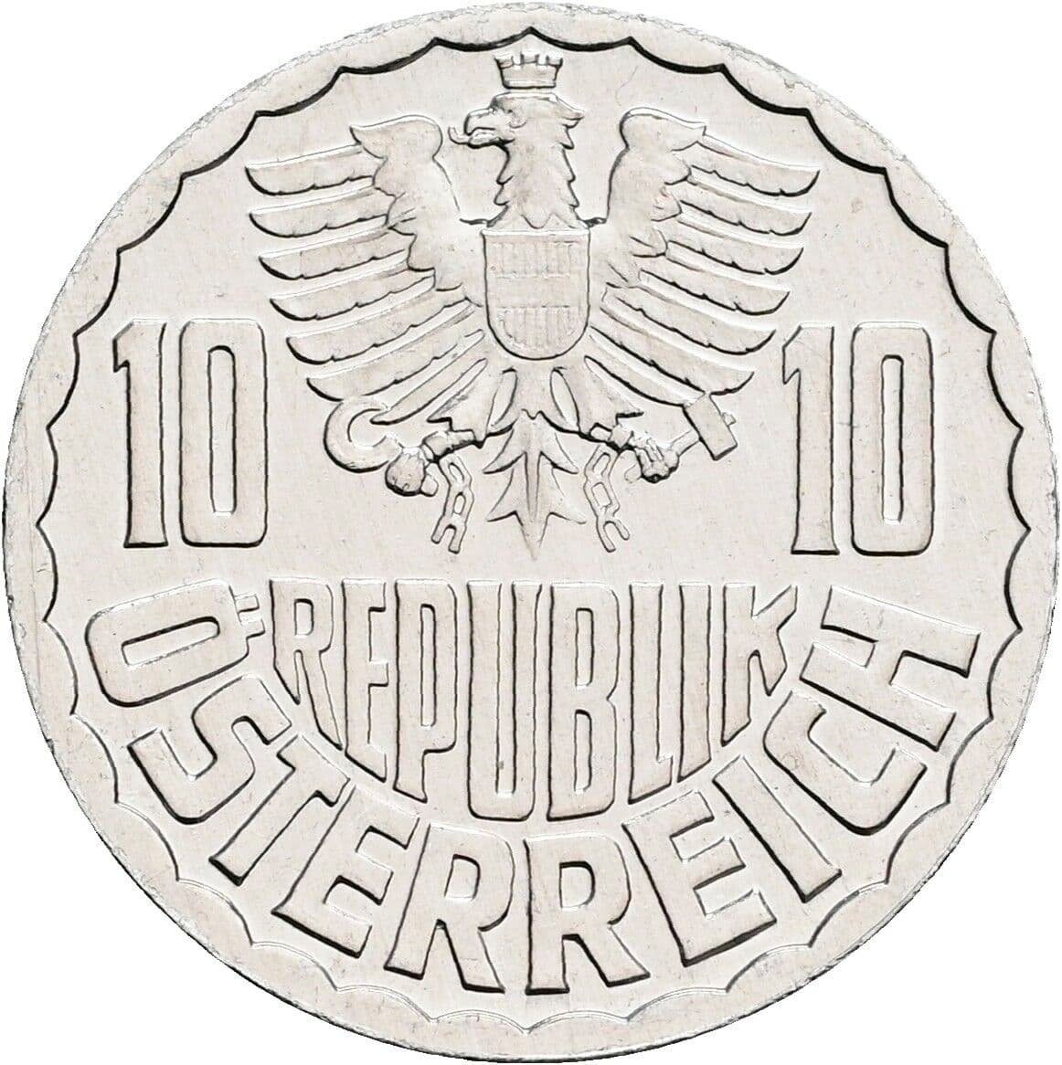 10 Groschen 1980 – Rückseite