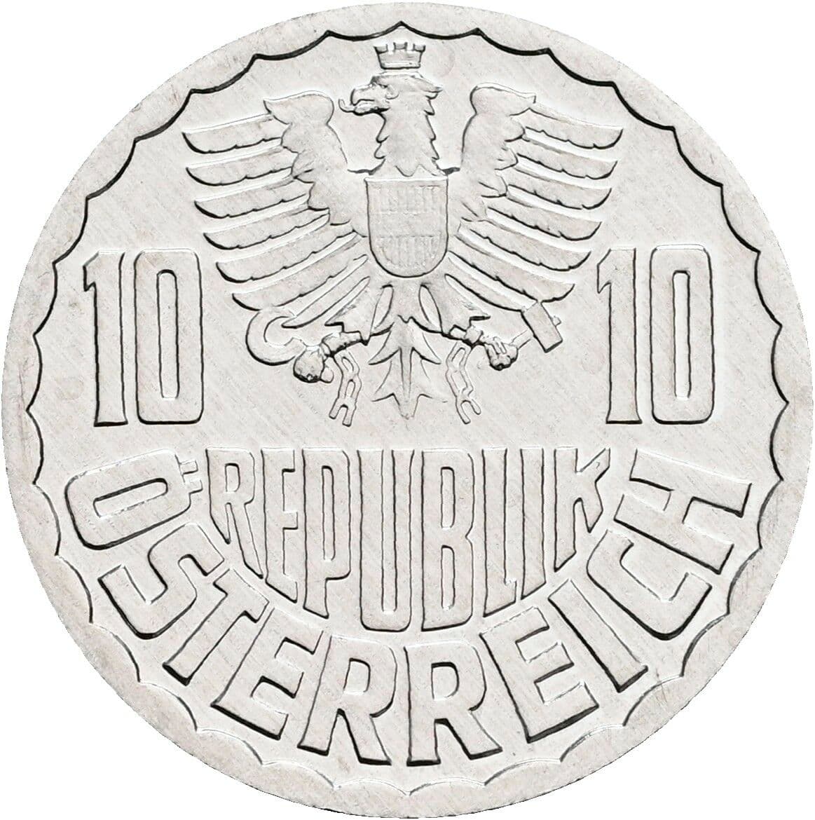 10 Groschen 1980 – Rückseite