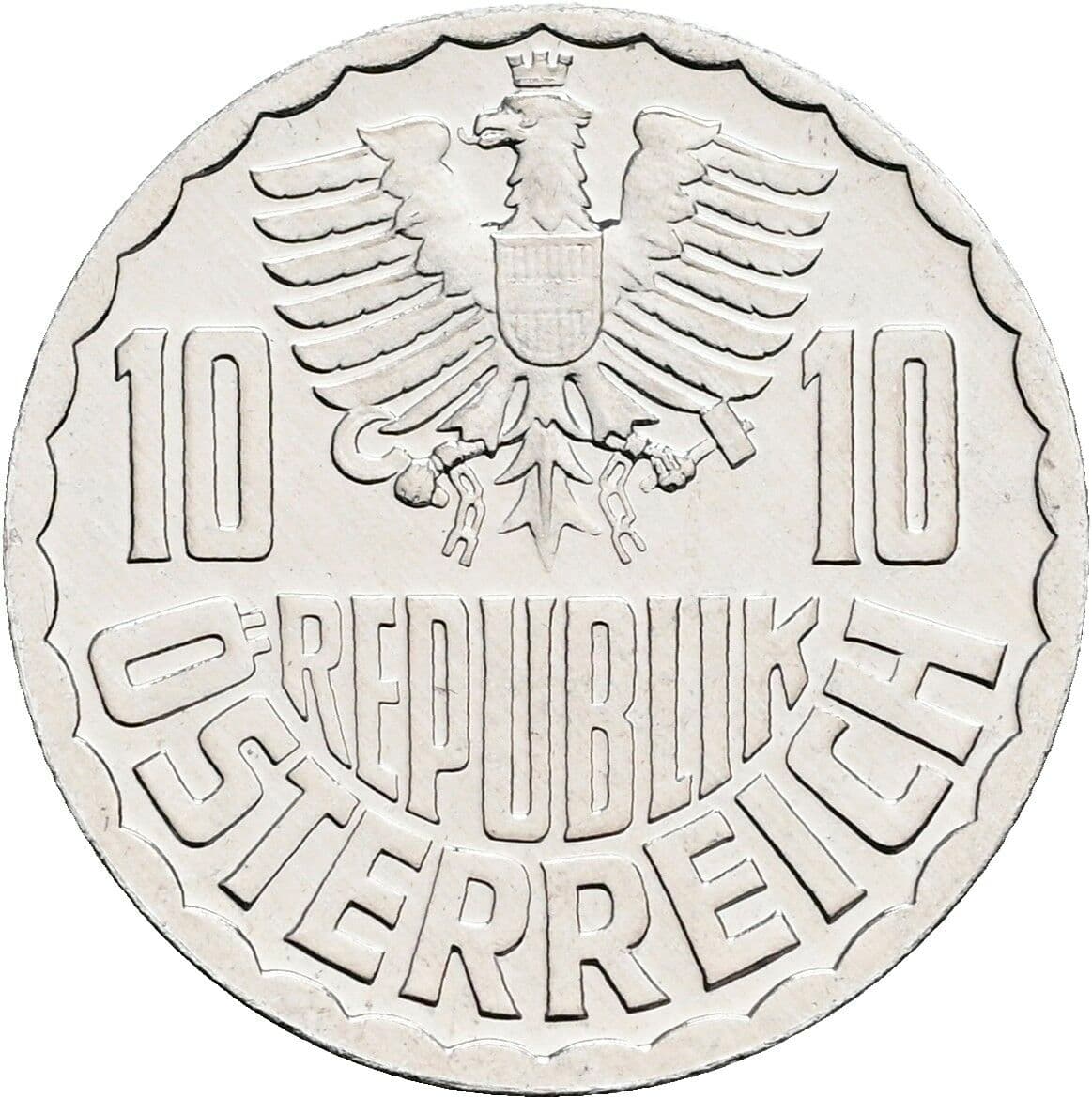 10 Groschen 1980 – Rückseite