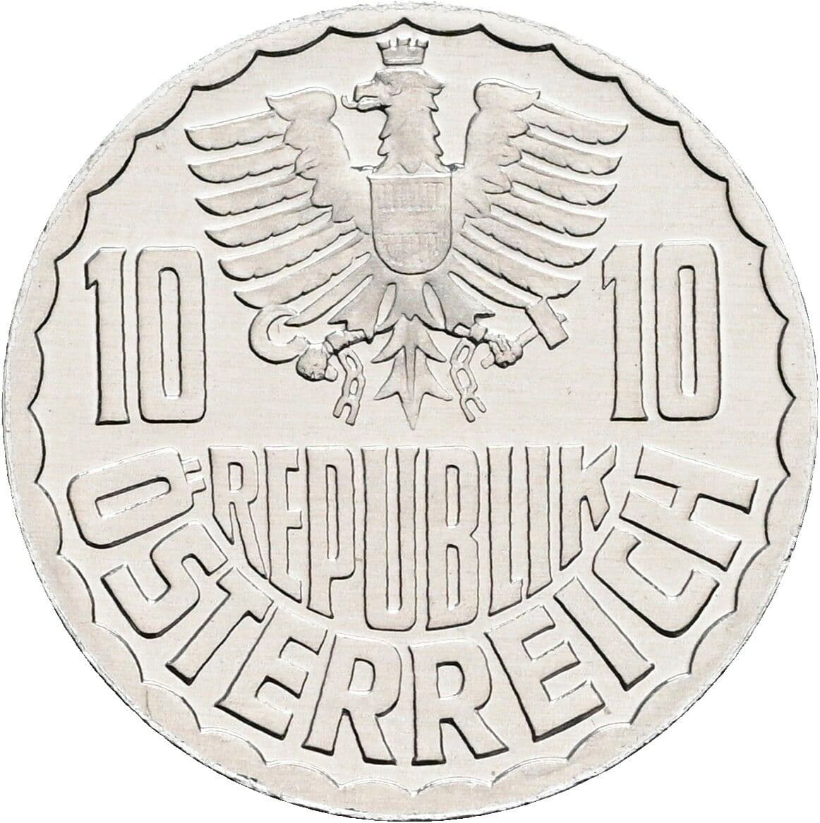 10 Groschen 1980 – Rückseite